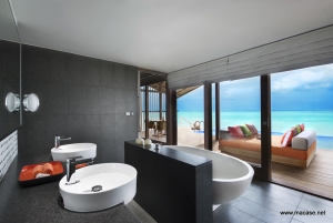 Sunset Overwater Villa Bathroom 001