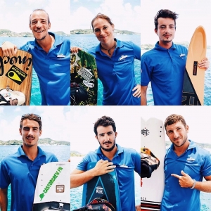 L'Equipe Ski Nautique avec Marc, Responsable en bas au centre, Donsky, Tiphaine, Charles, Antoine et Léo