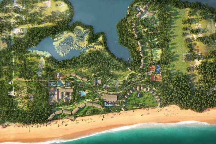 Projet du futur Club Med Avlékété au Bénin entre océan et lagune